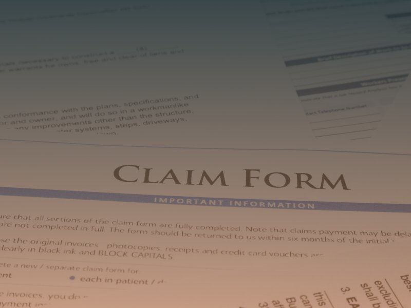 Car accident claim form 